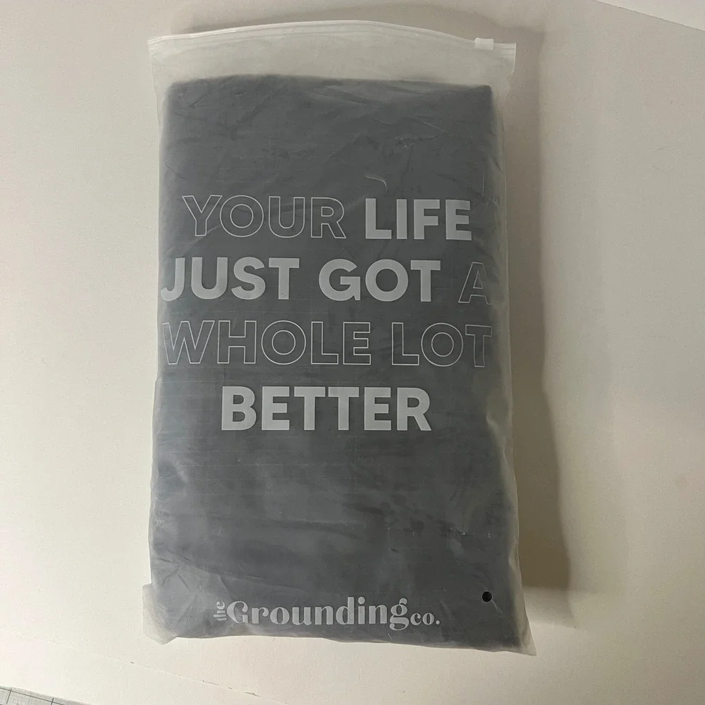 The Grounding Co. Earthing Fitted Sheet Gray Queen FS-GRY-153203 with Cord NEW